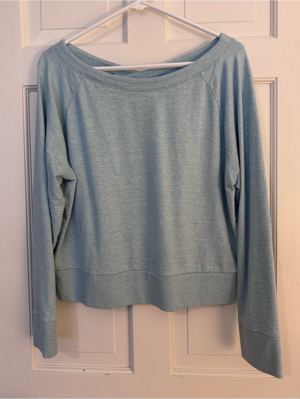 Talbots Light Blue Off-the-Shoulder top